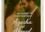 design elegant and luxury wedding invitation cards